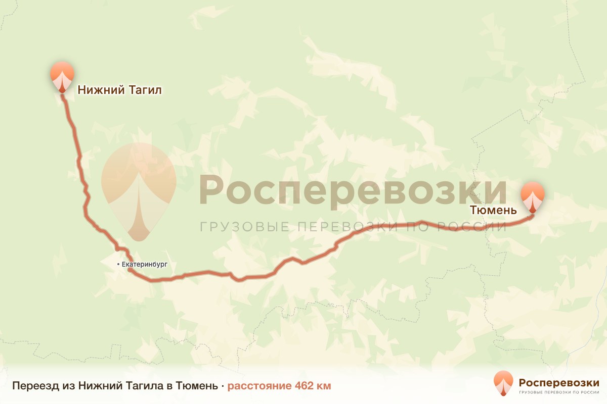 Переезд Нижний Тагил Тюмень