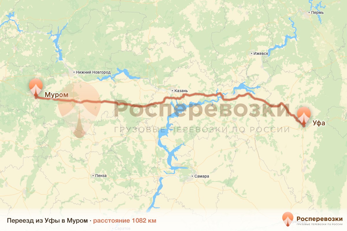 Переезд Уфа Муром