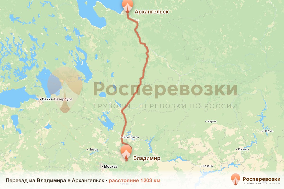 Переезд Владимир Архангельск