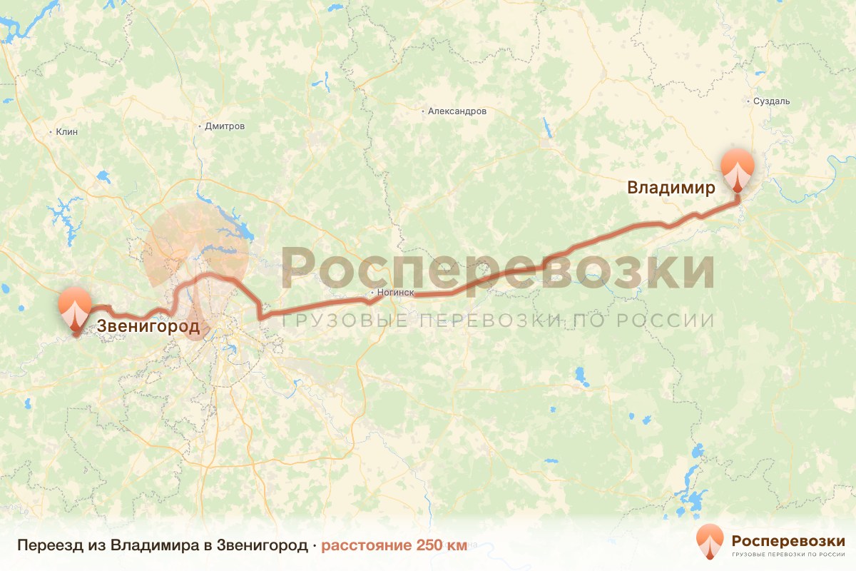 Переезд Владимир Звенигород