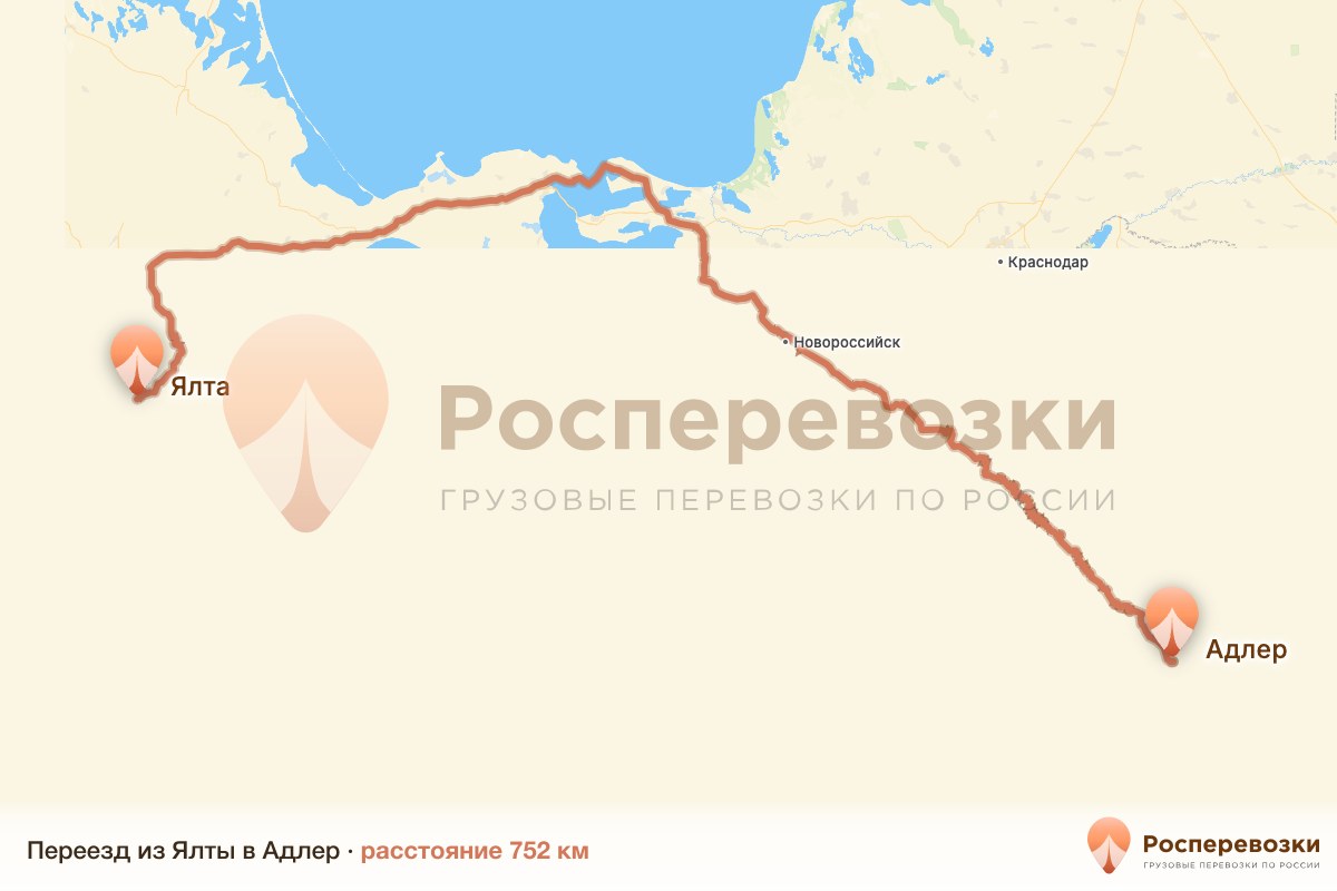 Переезд Ялта Адлер