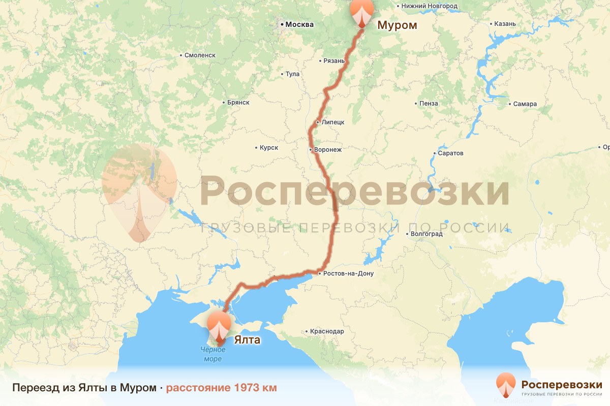 Переезд Ялта Муром