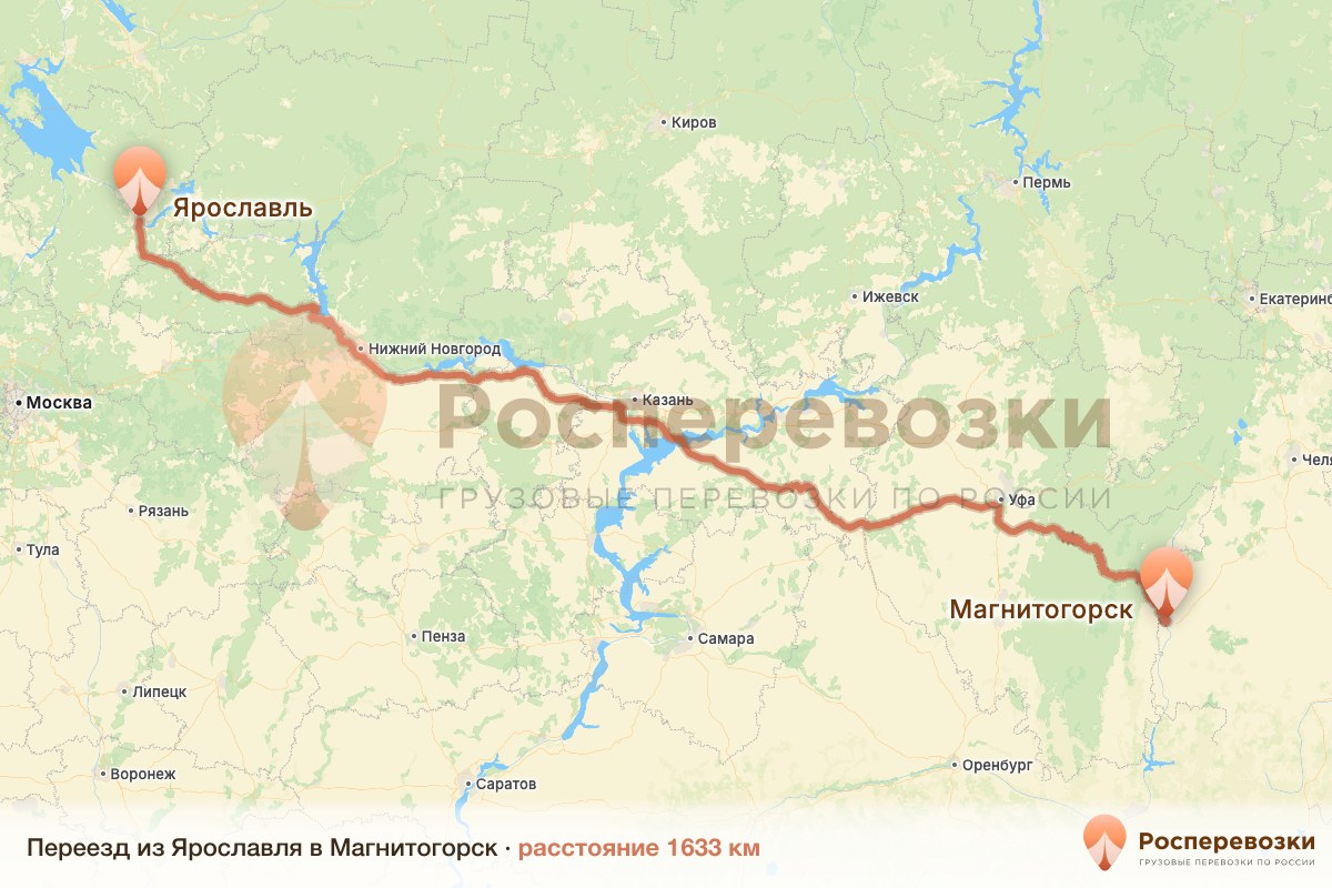 Переезд Ярославль Магнитогорск