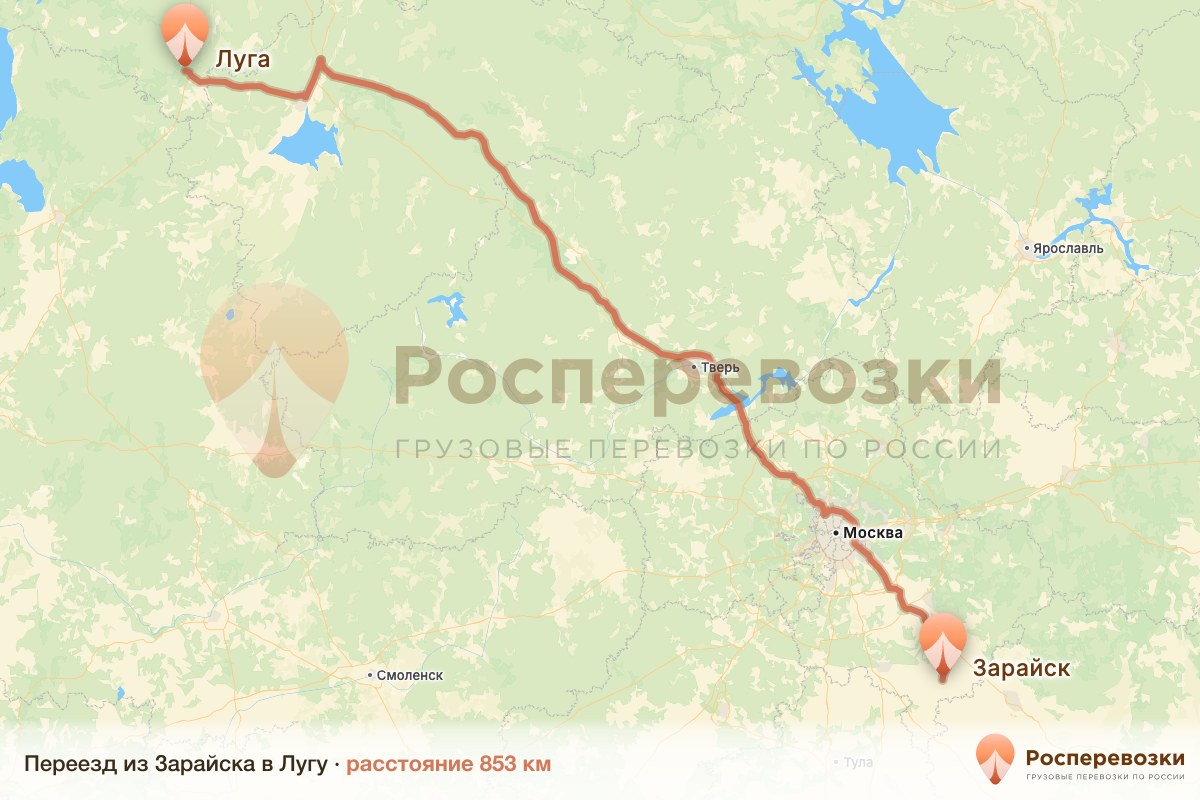 Переезд Зарайск Луга