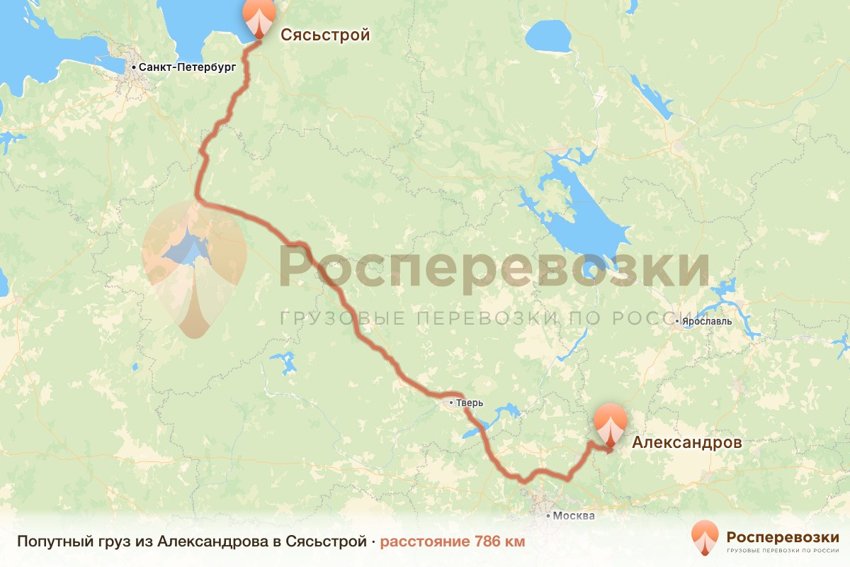Попутный груз Александров Сясьстрой