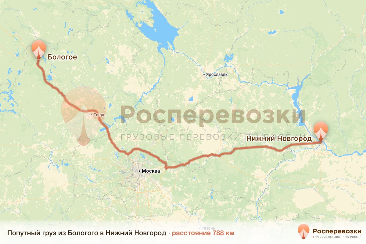 Попутный груз Бологое Нижний Новгород
