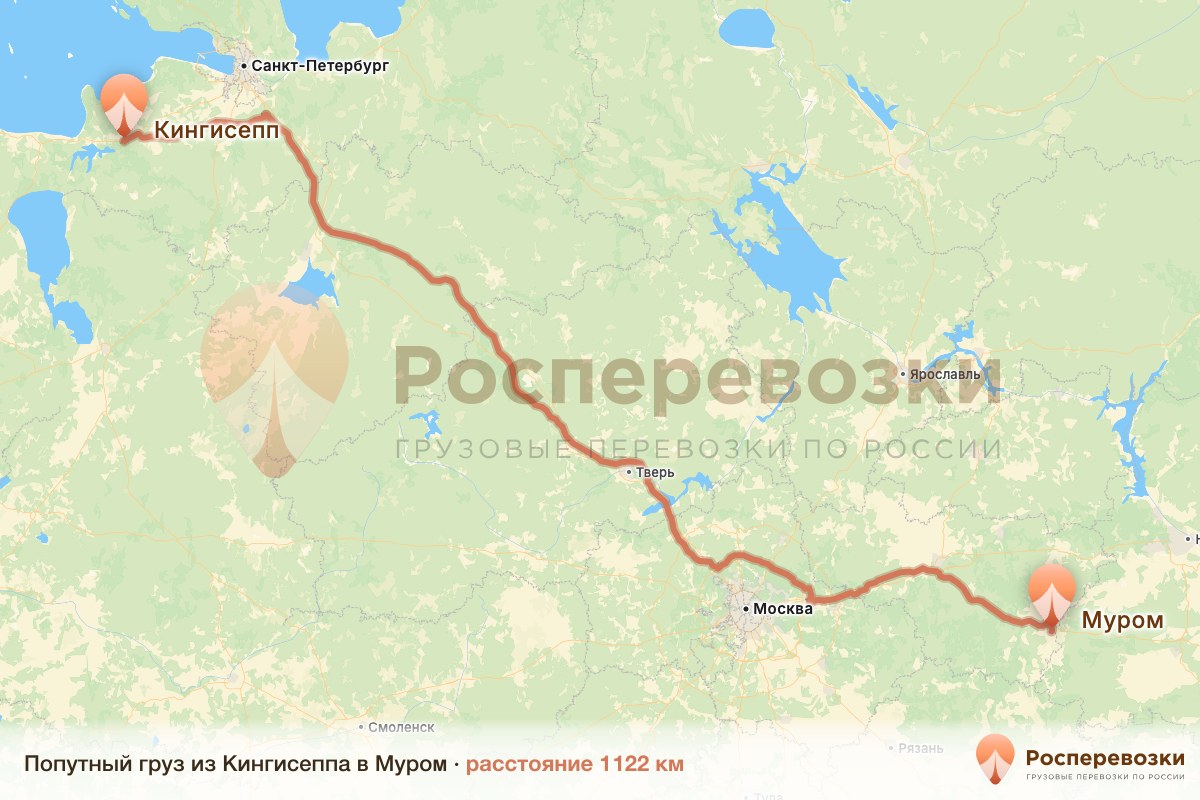 Попутный груз Кингисепп Муром