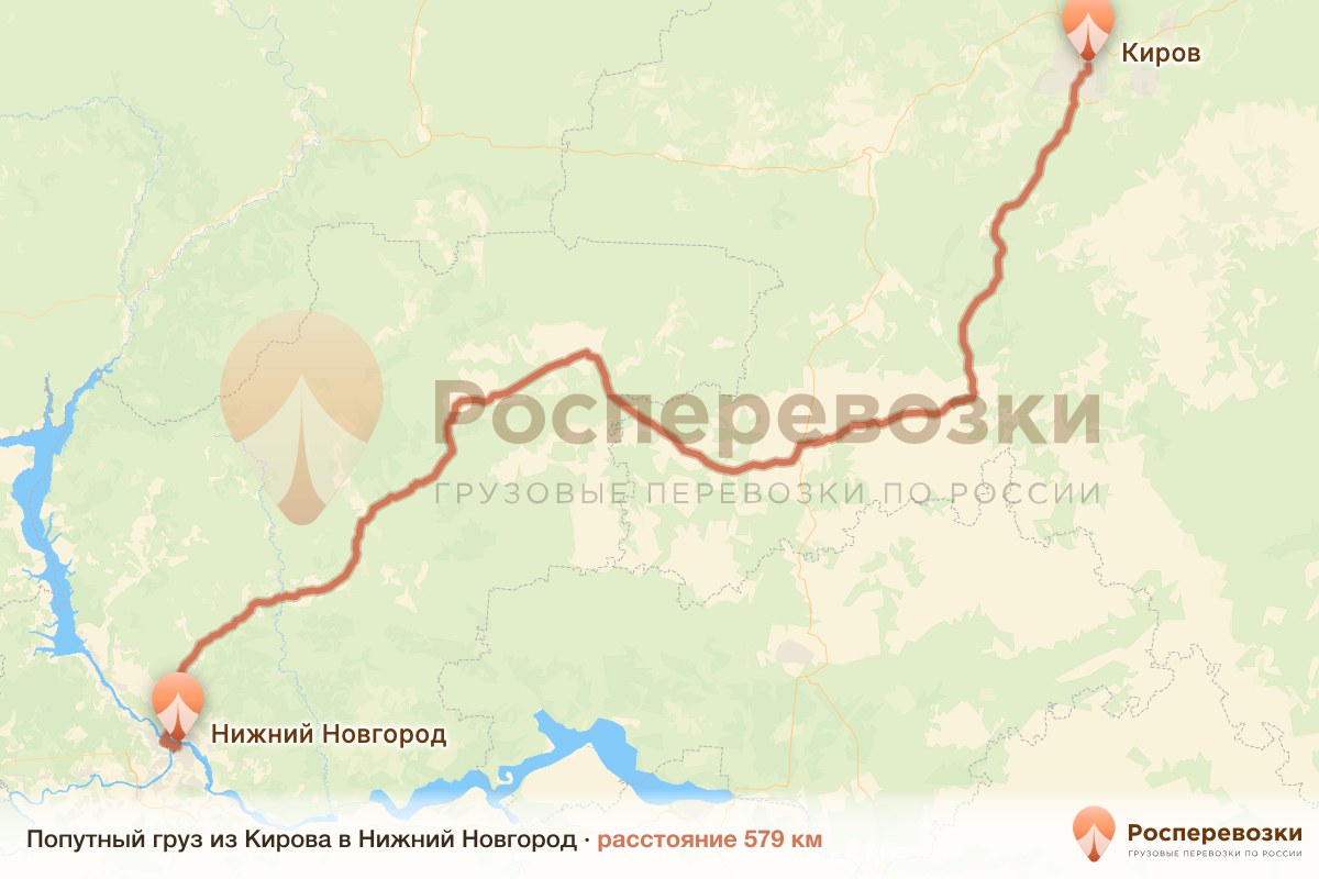 Попутный груз Киров Нижний Новгород