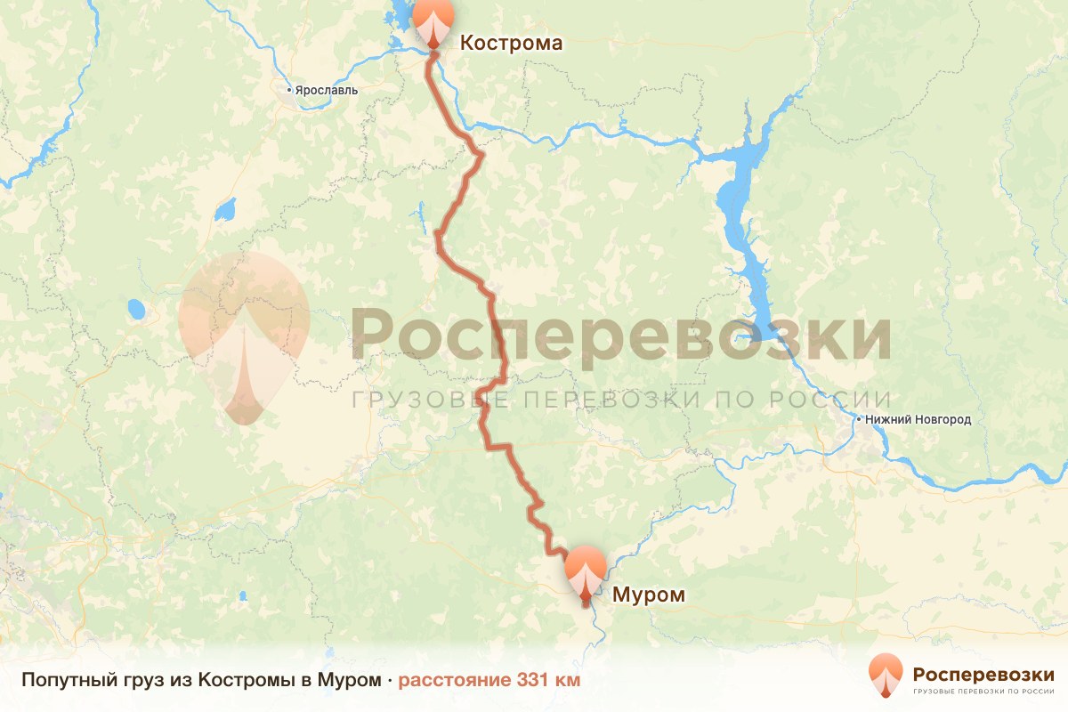 Попутный груз Кострома Муром