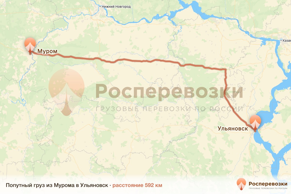 Попутный груз Муром Ульяновск