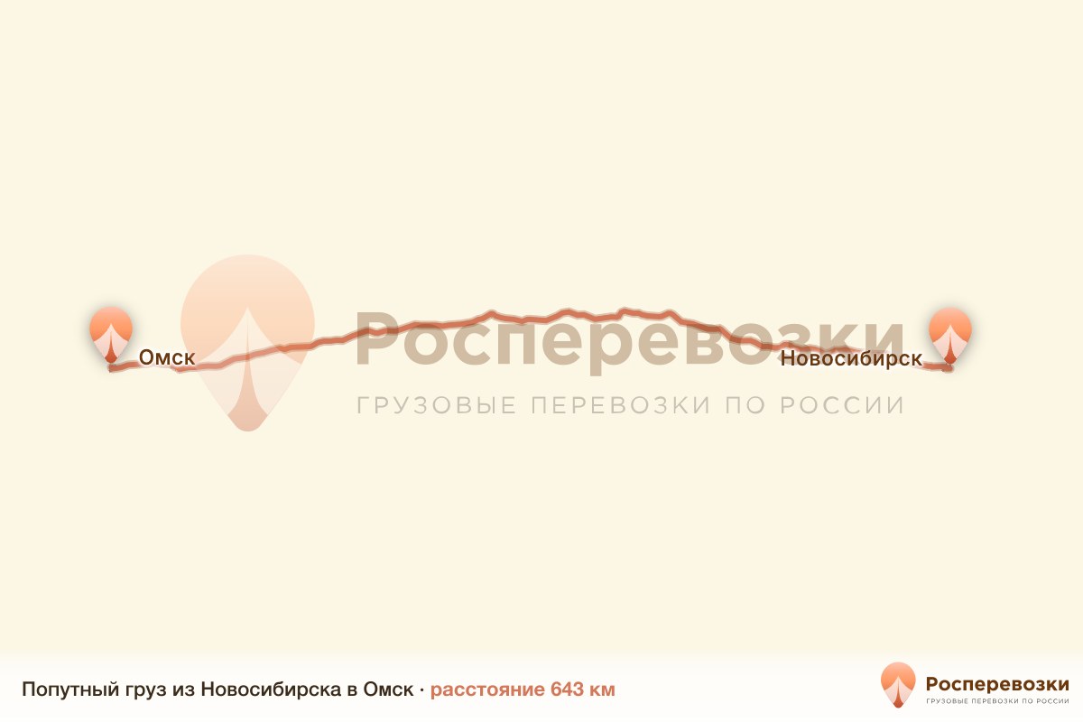 Попутный груз Новосибирск Омск