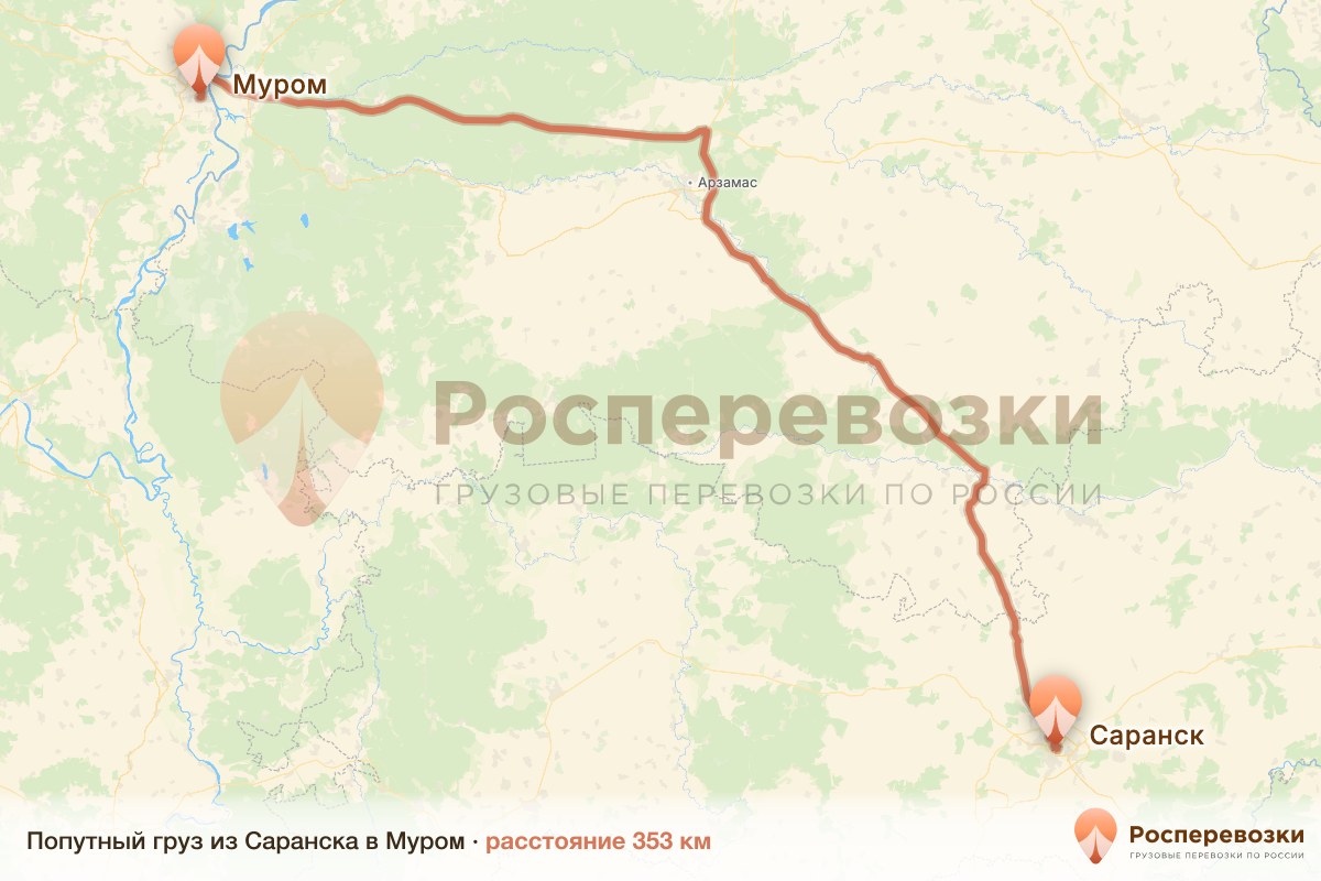 Попутный груз Саранск Муром