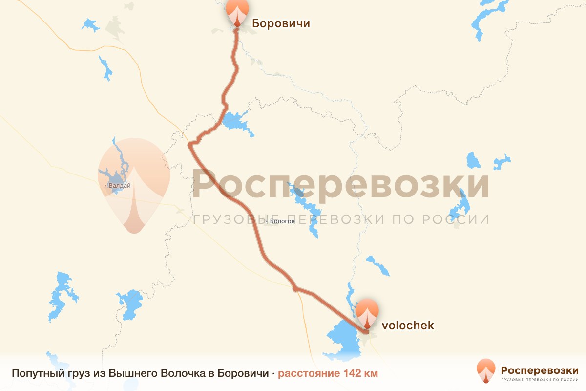 Попутный груз Вышний Волочёк Боровичи
