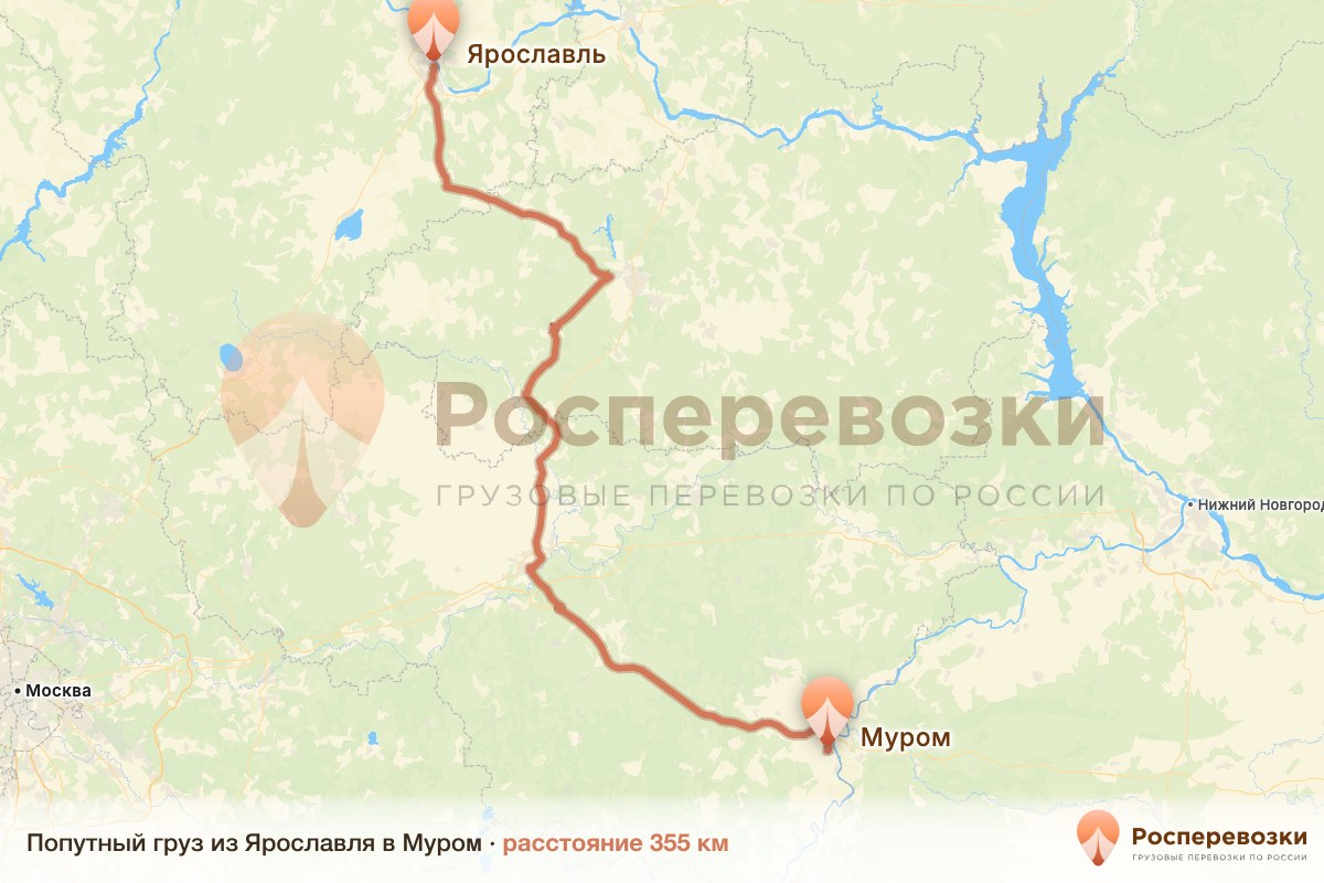 Попутный груз Ярославль Муром