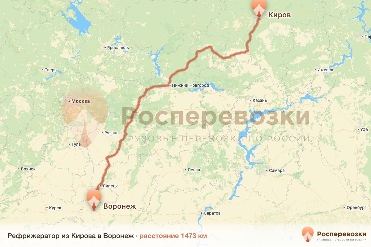 Рефрижератор Киров Воронеж