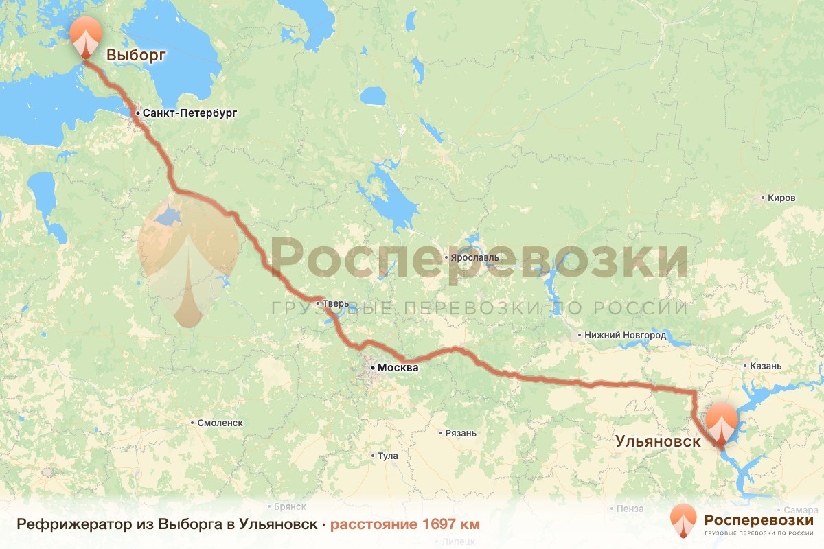 Рефрижератор Выборг Ульяновск